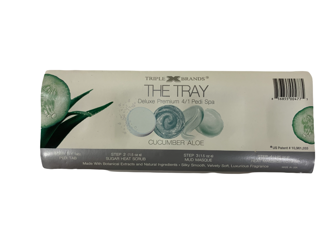 Triple X The Tray 4/1 Pedi Spa Cucumber Aloe